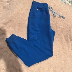 FIGS Zamora Highwaisted jogger scrub pants ROYAL BLUE
